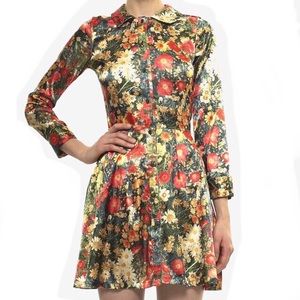 CLOSET CLEAR OUT SALE - Les Jardins Floral Photo Print Dress by Andrea Diodati